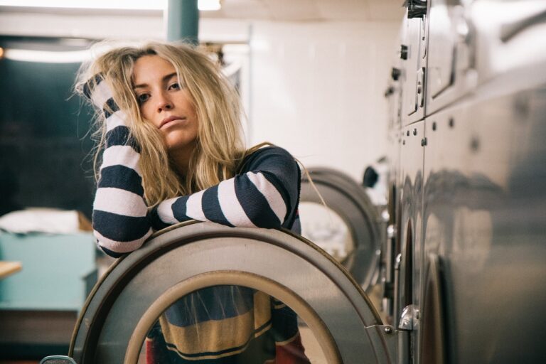 Home people, woman, stripes, sweatshirt, blonde, beauty, laundry, machine, shop, laundry, laundry, laundry, laundry, laundry